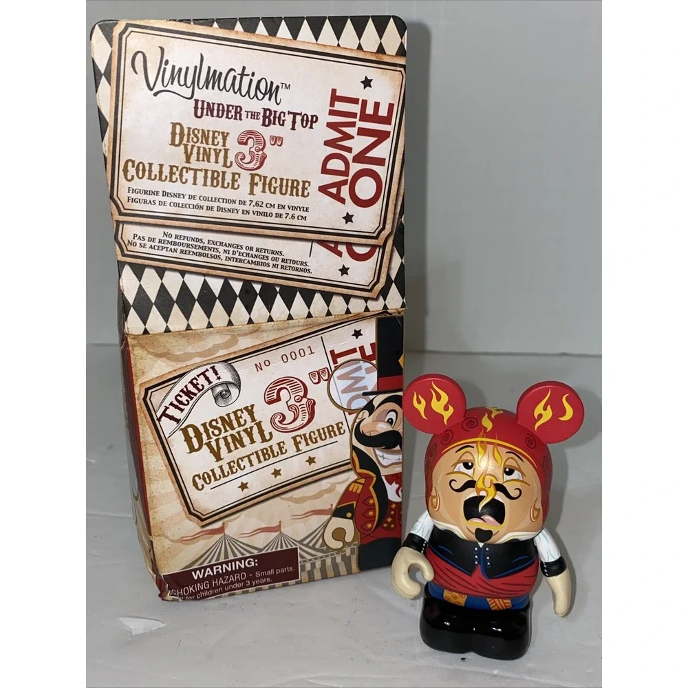 DISNEY STORE VINYLMATION‎ UNDER THE BIG TOP CIRCUS - FIRE EATER - GERALD MENDEZ